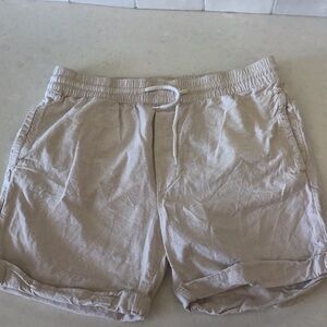H&M Light Oatmeal Colour 100% Cotton Shorts